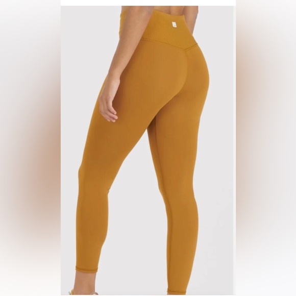 Vuori Pants - OFFERS WELCOME NWT Vuori Ribbed Studio Legging Size XL DARK GOLDEN